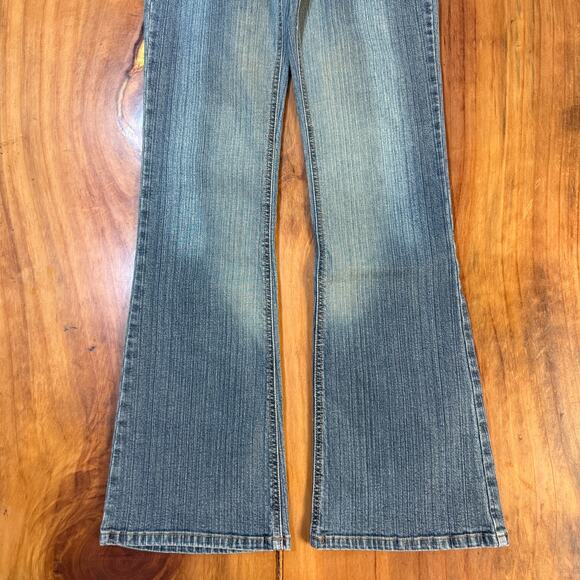 Vintage Y2k Guess Womens jeans 28 x 31 Denim Flare Stretch no back pockets Y4 - Picture 2 of 7